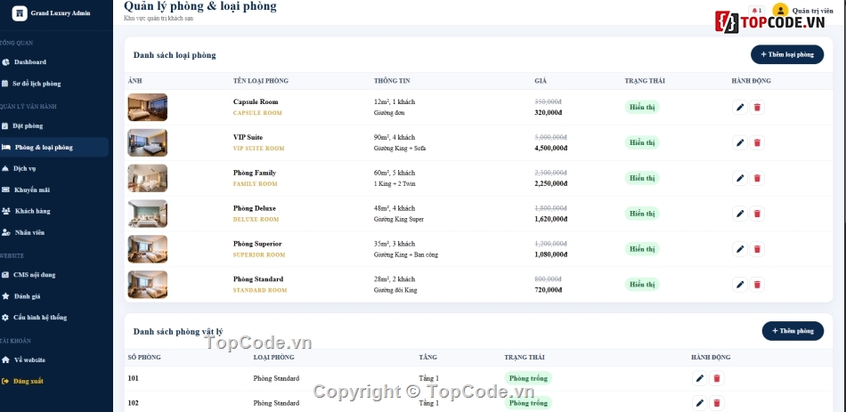 đặt phòng khách sạn,web quản lý,quản lý đặt phòng khách sạn